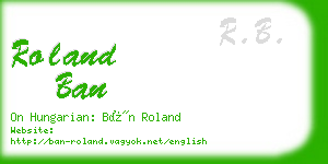 roland ban business card